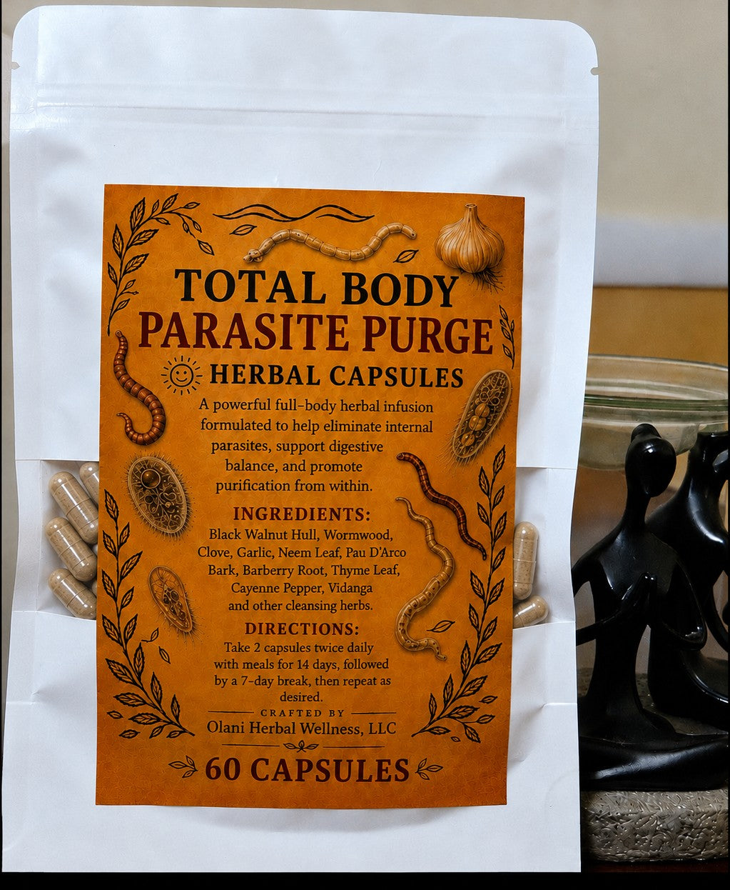 Total Body Parasite Purge Herbal Capsules