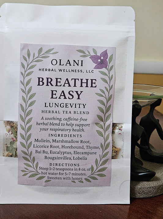 Breathe Easy LUNGEVITY Herbal Tea Blend – Natural Lung Support & Respiratory Relief
